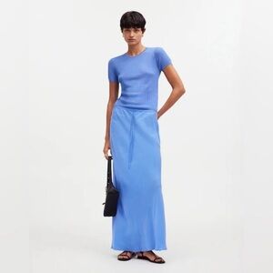 Madewell Soft Blue Maxi Skirt